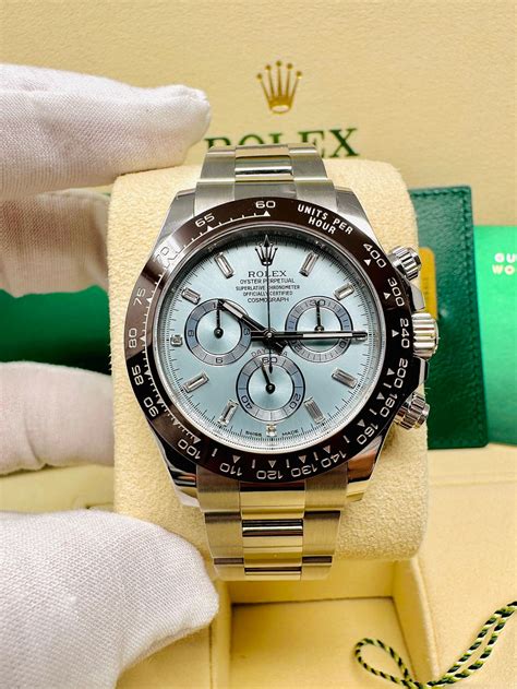 rolex daytona cosmograph glacier blue platinum|rolex 950 platinum price.